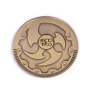 カスタム彫刻ロゴを独自に作成格安カスタム彫刻ブランク金属メッキ銀貨