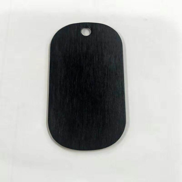 カスタム新しいブランク酸化アルミニウムドッグタグ酸化アルミニウムタグ