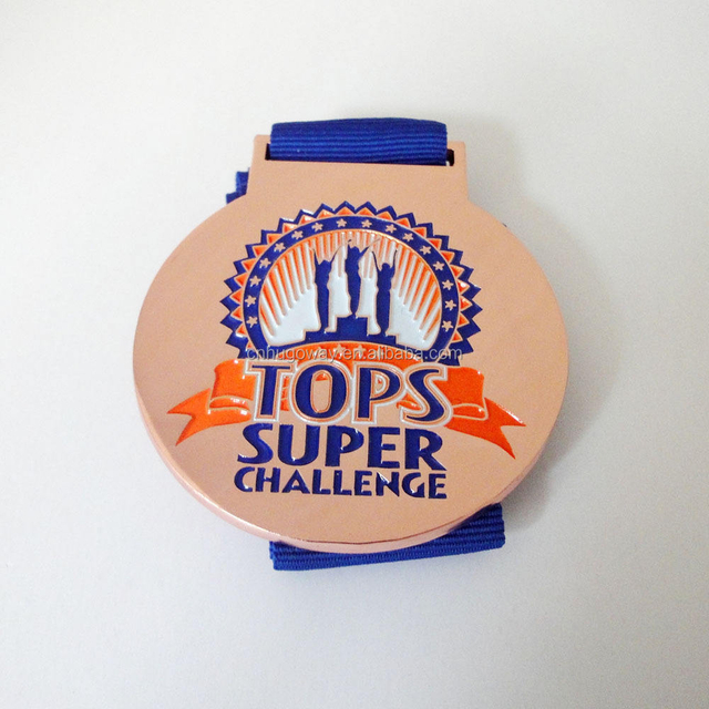 卸売カスタマイズされたデザインのダイカストゴールドメダルメダイユとリボン