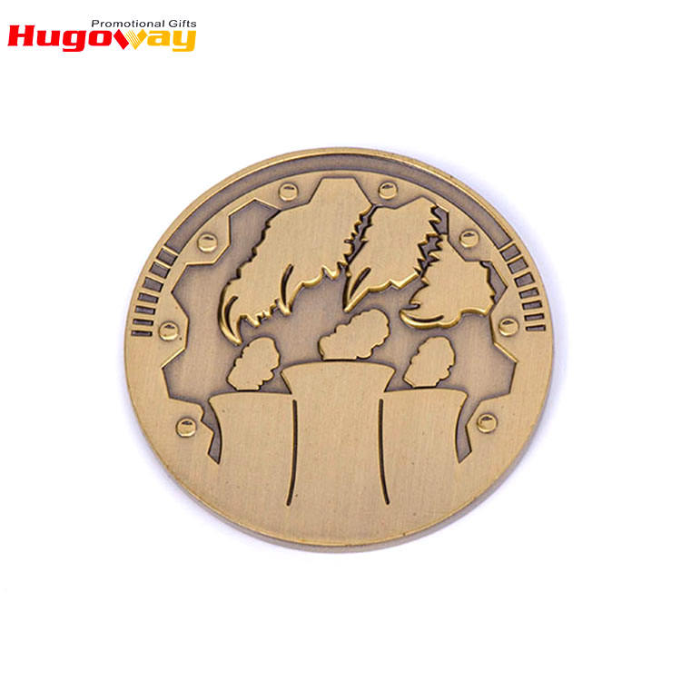 中国カスタム格安メタル パンダ サプライヤー真鍮ゴールド チャレンジ コイン