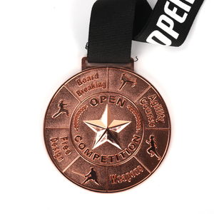 OEM はリボンが付いているカスタム 3D メダル金属ダンス スポーツ メダルを製造します