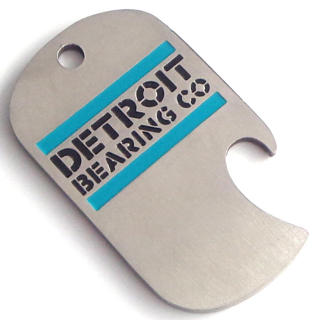 ボトルオープナー昇華ラウンドボトルオープナー付きカスタム金属鉄キーチェーン