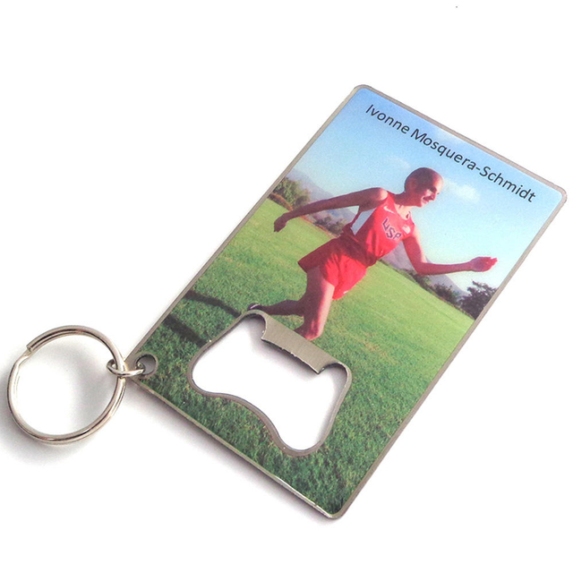 卸売ワイン亜鉛合金壁掛けプリントクレジットカードビール栓抜き