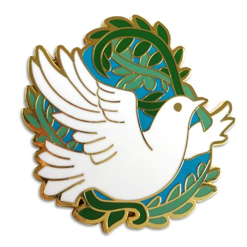 OEM は注文の金属の堅いエナメル ピンの柔らかい鳩のラペル ピンを製造します