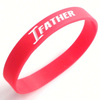カスタマイズロゴシリコンブレスレット暗闇で光るシリコンリストバンド