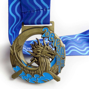 カスタムメーカー鋳造ビッグサイズメダルドラゴンボートレース記念メダルスポーツ