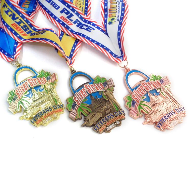 カスタムクリスマス銅重量挙げメダル包装玩具海岸ウィッチャー 3 メダル