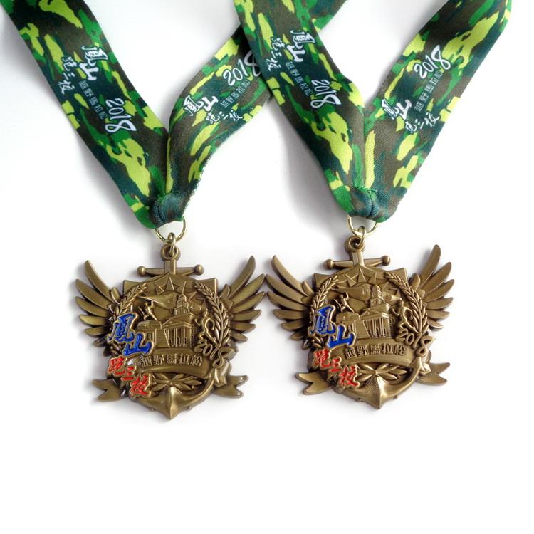 スポーツメダル、ゴールドシルバーブロンズ1位メダルのOEM製造カスタム製造